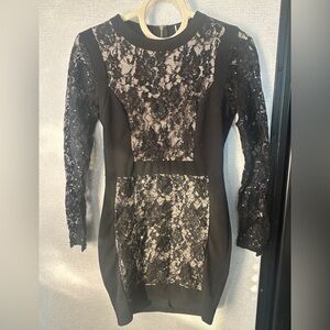 Windsor Black and Cream Lace Dress